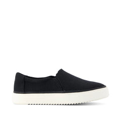 Womens Emily Slip On Sneaker Black Heritage Canvas