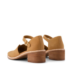 Womens Ines Heel Toffee Nubuck Leather
