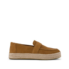 Womens Blakely Loafer Espadrille Brown Sugar Suede