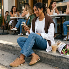Womens TRVL Lite Palisade Sneaker Water Repellent Brown Sugar Vintage Twill