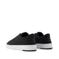 Mens TRVL Lite Miles Lace-Up Sneaker Water Resistant Black Leather