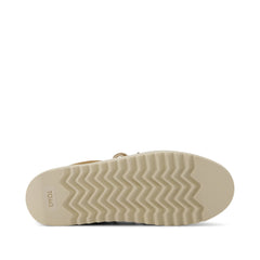 Womens Rea Lace-Up Platform Sneaker Toffee Suede