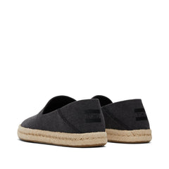 Santiago Loafer Black Recycled Cotton Canvas