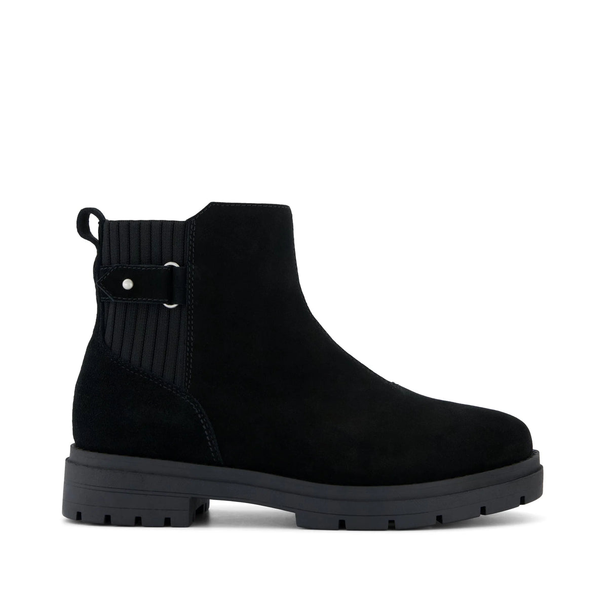 Womens Astrid Boot Water Repellent Black Suede