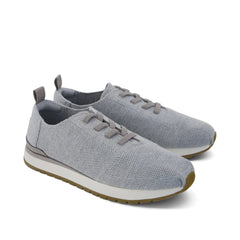 Mens Resident Plus Lace-Up Grey Knit