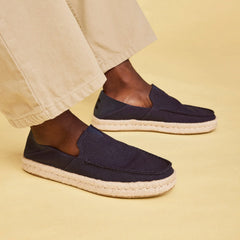 Alonso Navy Heritage Canvas Rope Loafer
