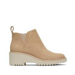 Maude Oatmeal Suede Wedge Boot
