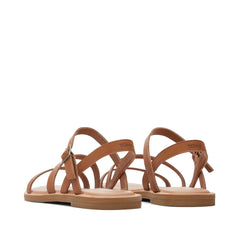 Kira Tan Leather Strappy Sandal