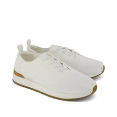 Mens Resident Plus Lace-Up White Knit