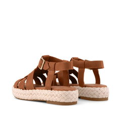 Womens Jac Fisherman Sandal Brown Sugar Leather