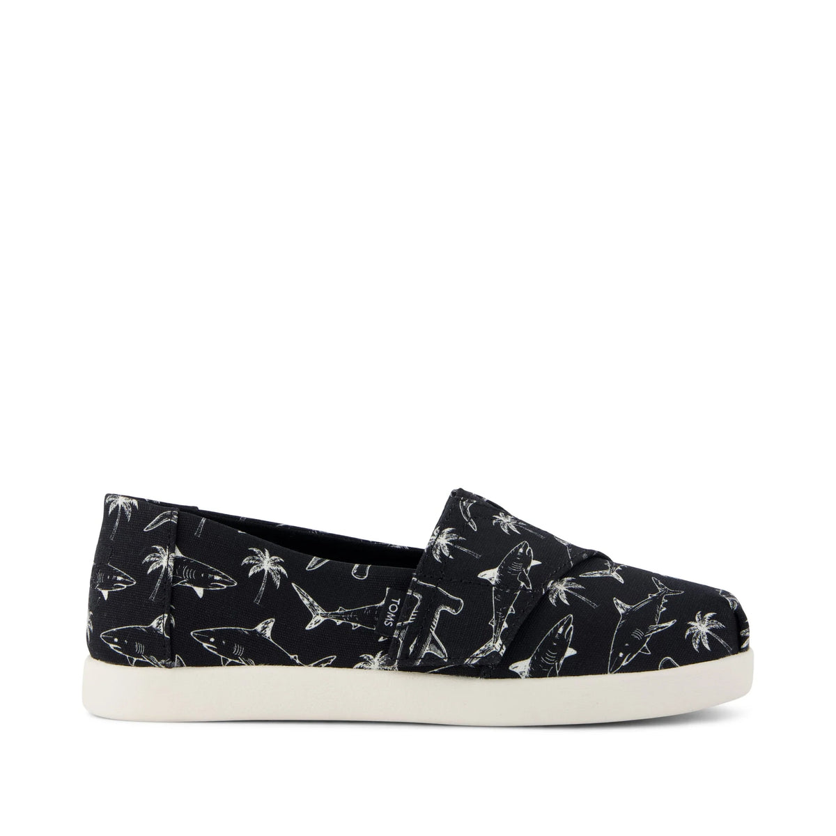 Alpargata Classic Kids Shoe Black Shark Print