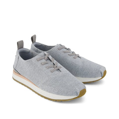 Womens Resident Plus Lace-Up Grey Knit