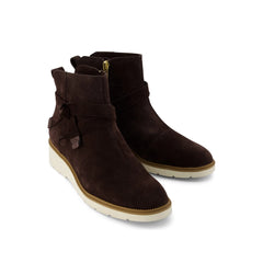 Womens Marlow Boot Water Repellent Chocolate Brown Suede