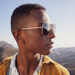 Hudson Gunmetal Handcrafted Sunglasses