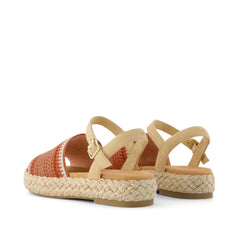 Womens Abby Flatform Espadrille Sandal Bloom Crochet