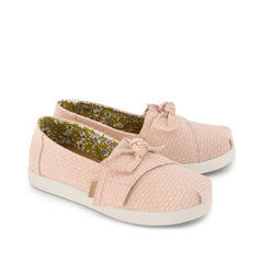 Alpargata Classic Kids Shoe Bloom Chambray Dot with Bow