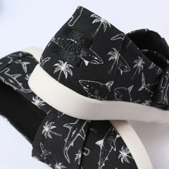 Alpargata Classic Kids Shoe Black Shark Print